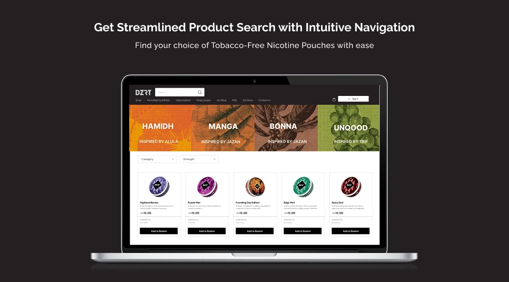 Get streamlined product search with intuitive navigation
