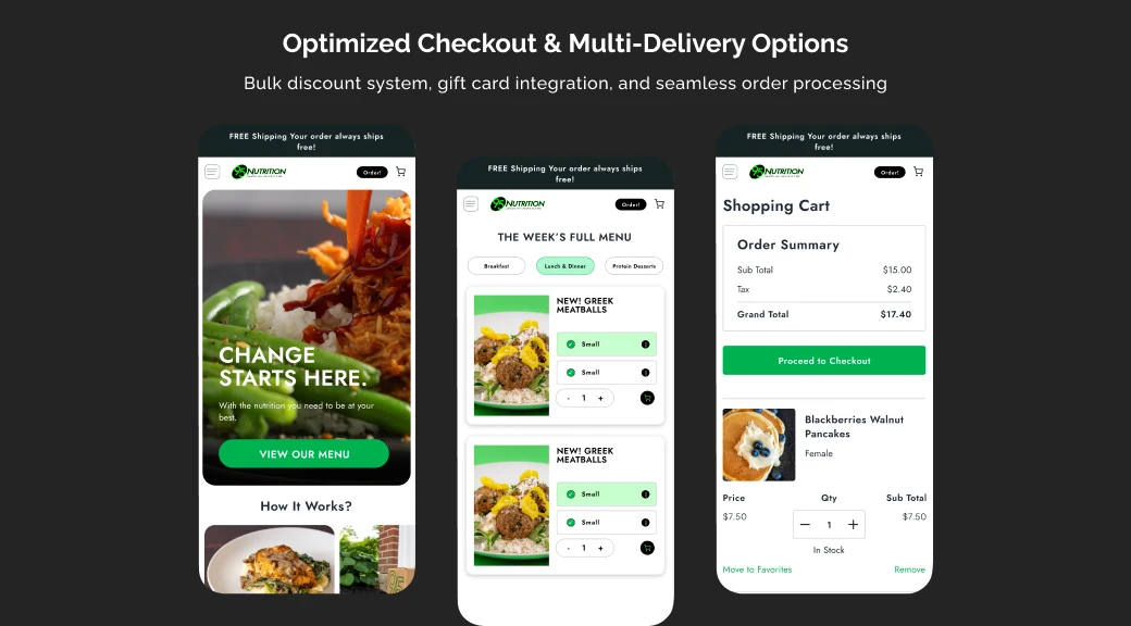 Easy Checkout Options
