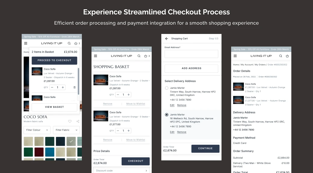 Experience Streamlined Checkout Process