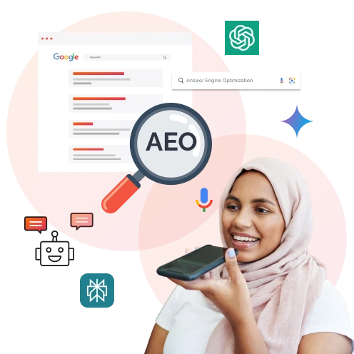 Grow Your Visibility In AI Search With Our Complete AEO Answer Engine Optimization Services 2
