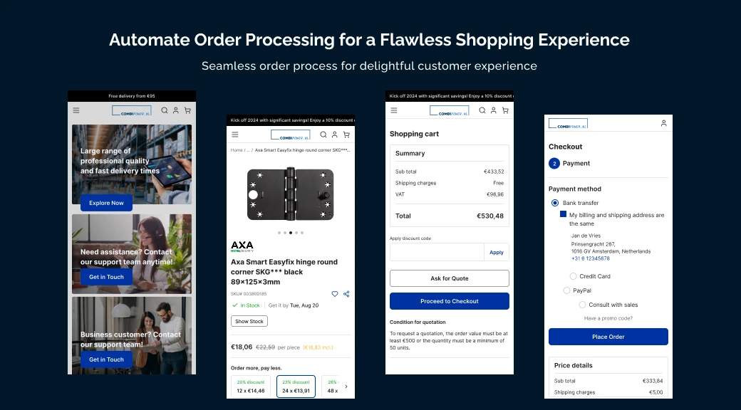 Automate order processing for a flawless shopping experience