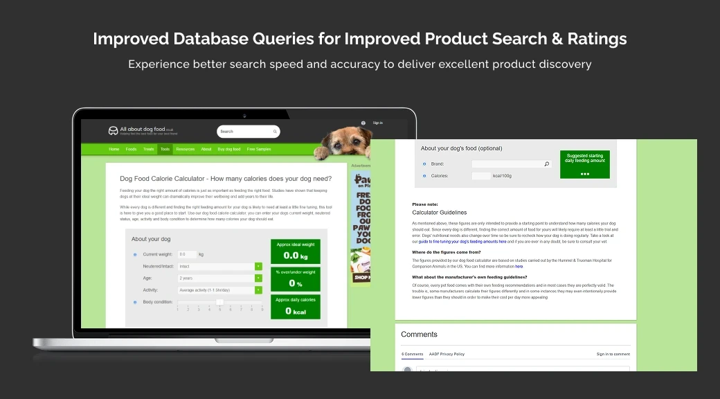 Improved Database Queries For Improved Product Search Ratings