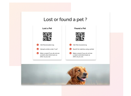 Latest pet care technology - Lost Found Alerts