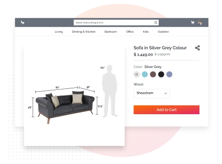 Product Dimensions in Pictorial Form - Kuwait