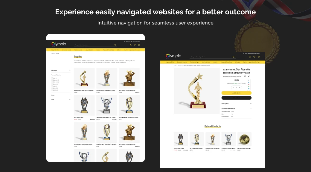 Experience easily navigated websites for a better outcome