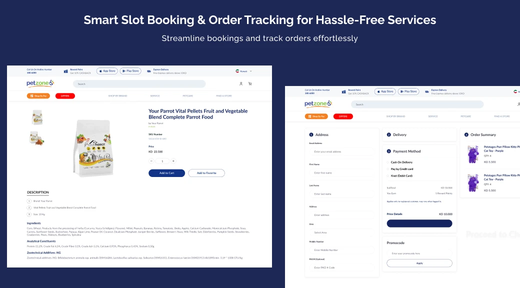 Smart Slot Booking And Order Tracking For Hassel Free Services
