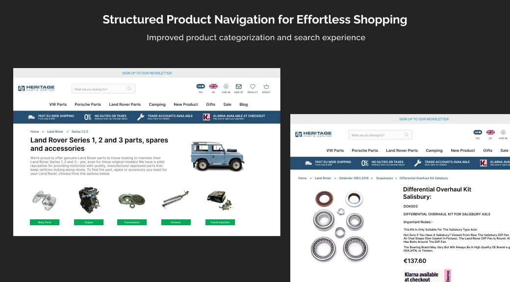 Structured product navigation for effortless shopping - 2