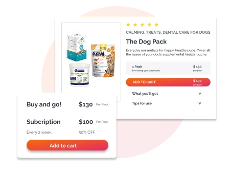 Custom Features Provider for Pet eCommerce website