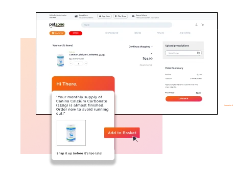 Customise Webiste Provider for Petcare online store