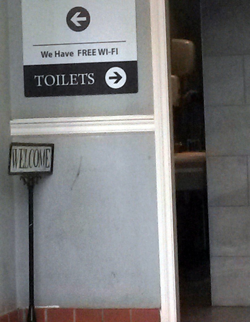 Free wifi in toilet